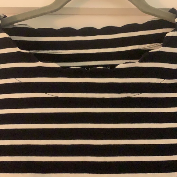 Talbots Striped & Scallop-Neck Blouse - Picture 4 of 4
